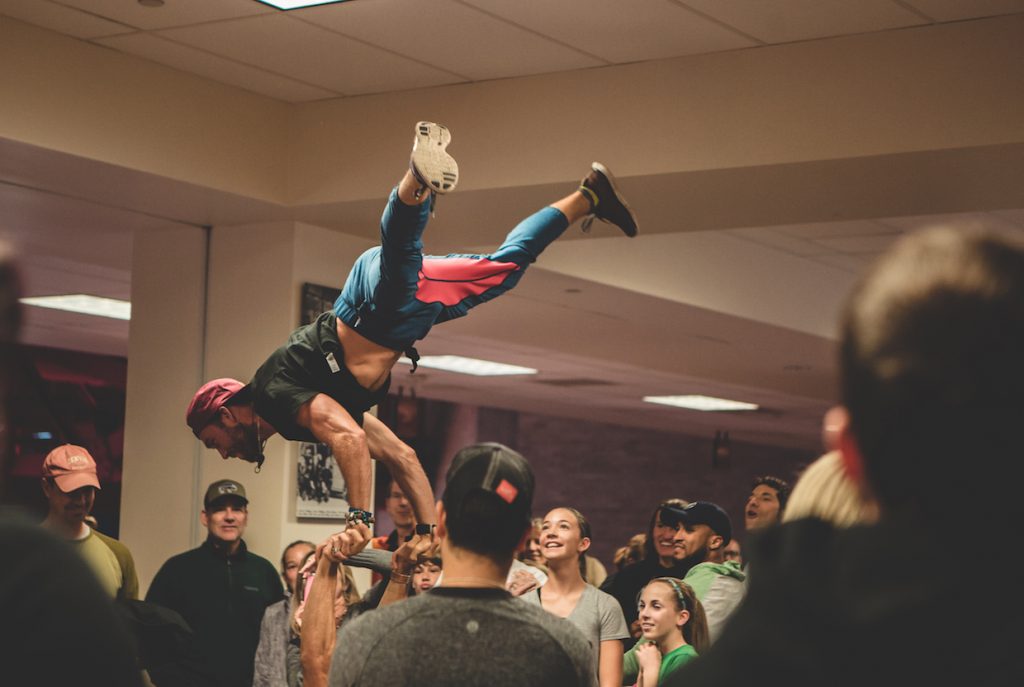 Travis Wolfpack Ninjas Handstand